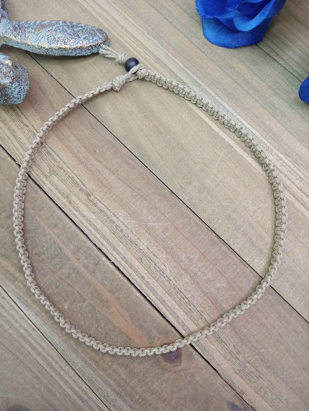 Classic Hemp Necklace - Olive Green