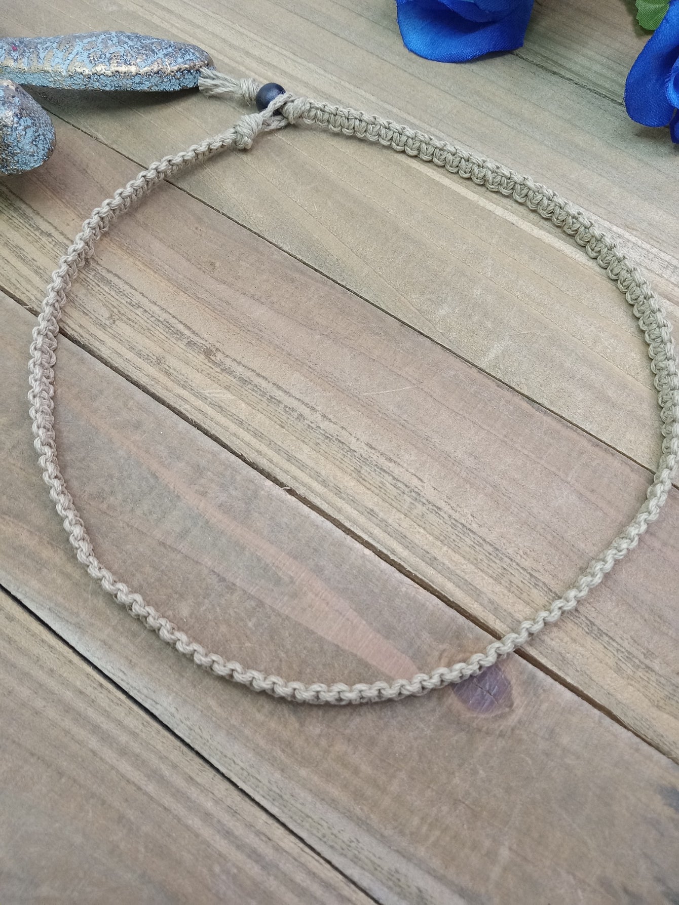 Classic Hemp Necklace - Olive Green