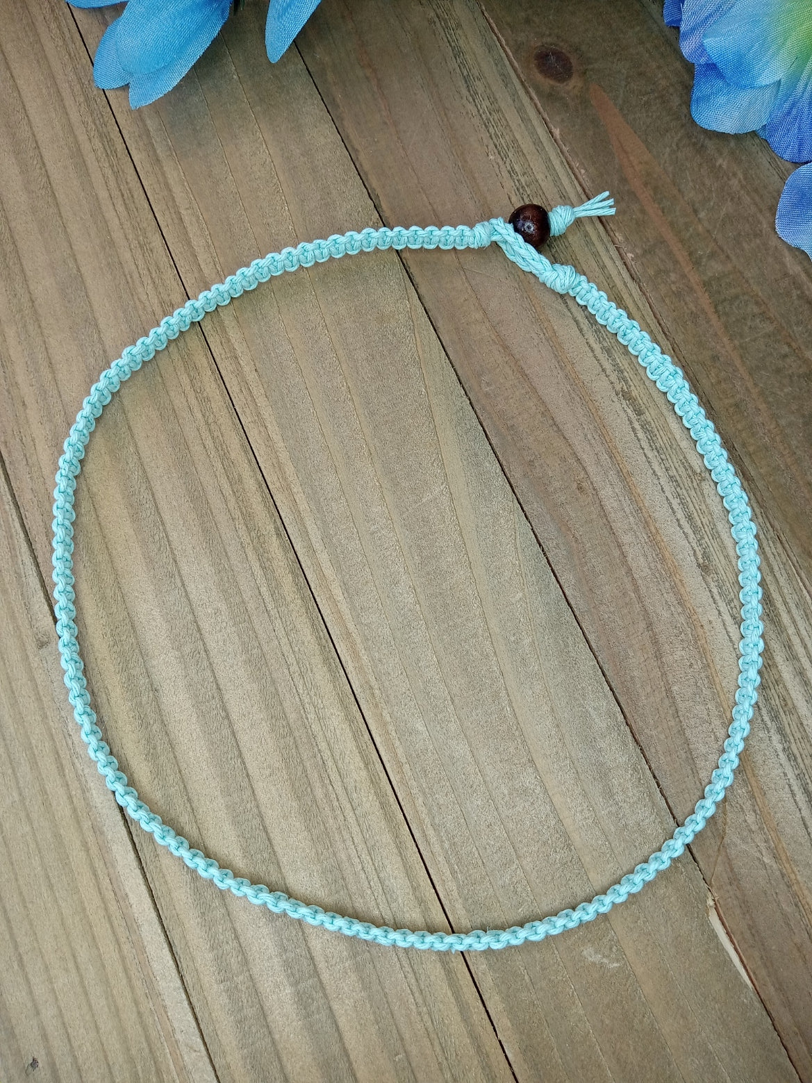 Classic Hemp Necklace - Bermuda Blue