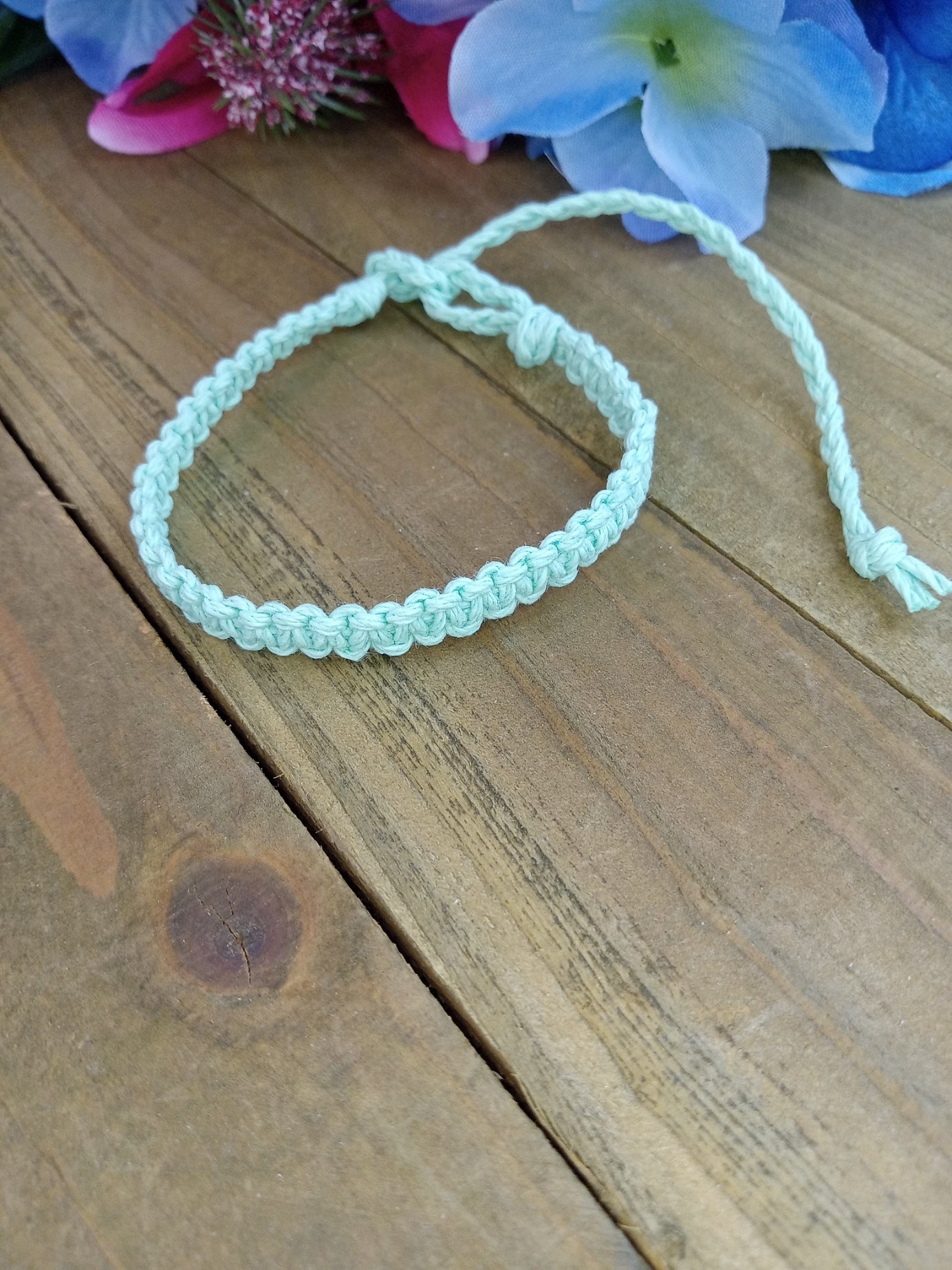 Classic Hemp Bracelet - Surfer Style - Bermuda Blue