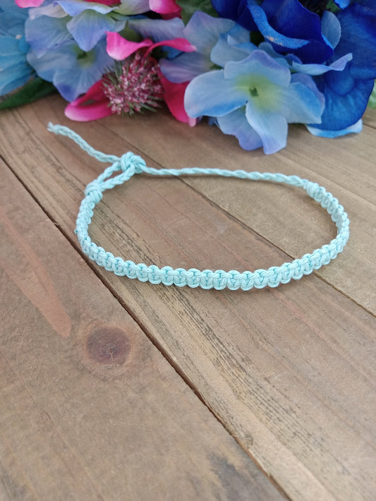 Classic Hemp Bracelet - Surfer Style - Bermuda Blue