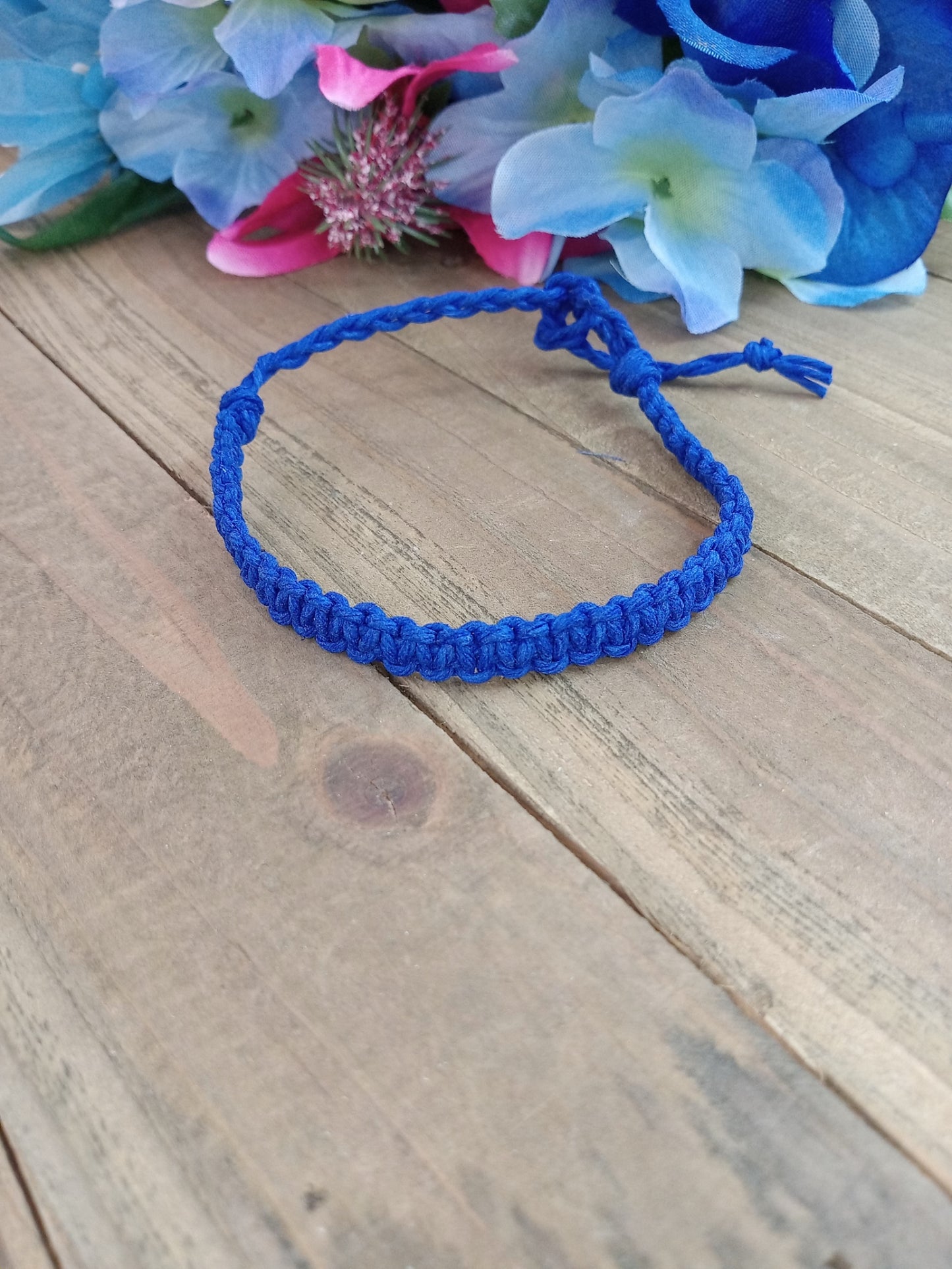 Classic Hemp Bracelet - Surfer Style - Dark Blue