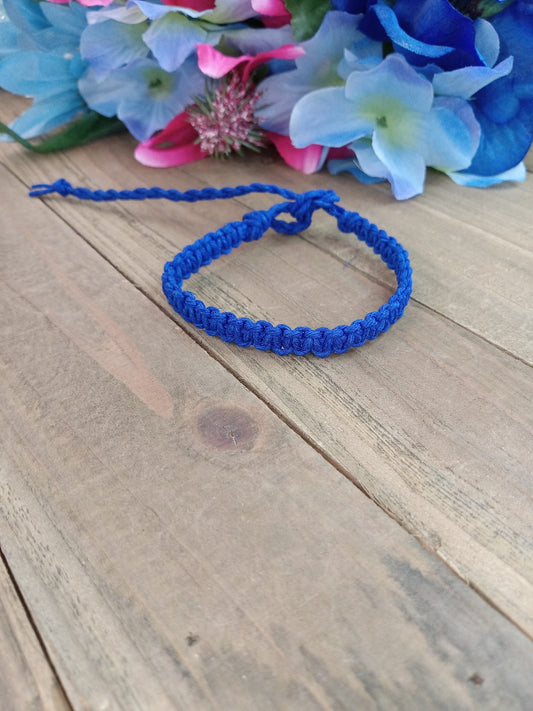 Classic Hemp Bracelet - Surfer Style - Dark Blue