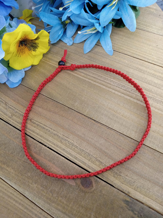Classic Hemp Necklace - Red