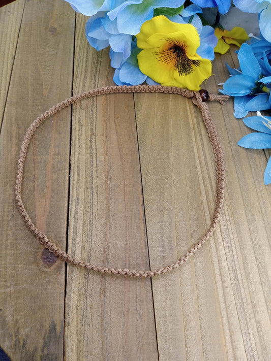 Classic Hemp Necklace - Light Brown