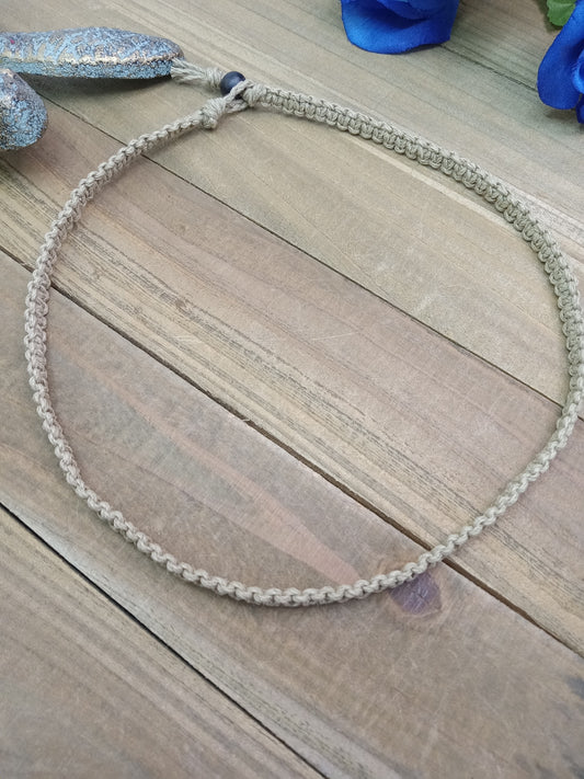 Classic Hemp Necklace - Olive Green